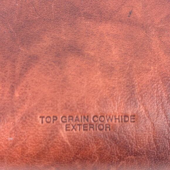 Buxton Leather Wallet Brown Top Grain Cowhide ID Credit Card Kiss Lock Coin - Picture 8 of 10